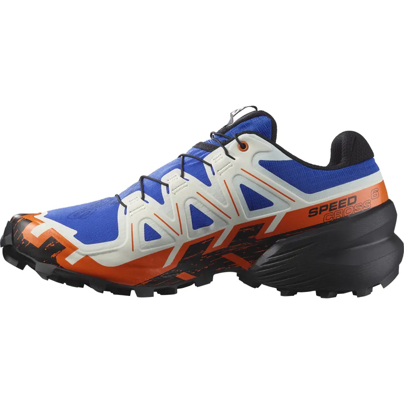 Salomon Speedcross 6 Men's Trail Running Shoe in Lapis Blue/Black/Scarlet Ibis-3